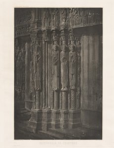 Tafel XIII – Kathedrale von Chartres, Statuensäulen in der zentralen Tür des Königlichen Eingangs