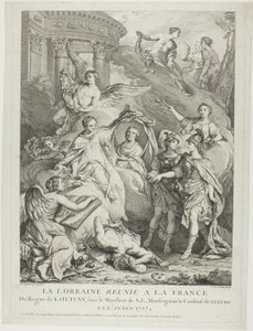 La Lorraine reunie a la France von Charles Nicolas Cochin I