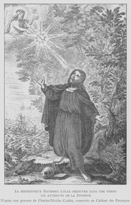 Der spanische Philosoph Ramon Llull entdeckt die Attribute der Göttlichkeit in einer Vision