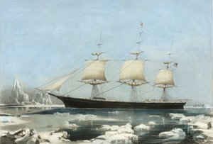 Klipperschiff Red Jacket - Im Eis vor Kap Hoorn, auf ihrer Passage von Australien nach Li..., 1855