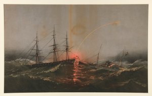 Die US-Fregatte Sabine rettet ein Bataillon US-Marines vom Transporter Governor von Charles Parsons