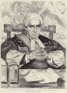 Lord Russell von Killowen (Lithografie) von Charles Paul (after) Renouard