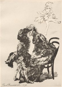 Vor dem Ballett, 1898 von Charles Paul Renouard