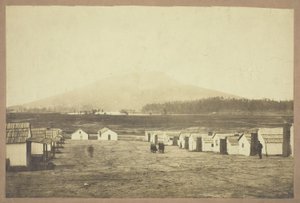 Ohne Titel (Armeelager, vielleicht von der Schlacht am Lookout Mountain, Chattanooga, Tennessee) von Charles Peck