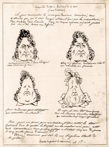 Croquades bei der Anhörung vom 14. November - Karikatur von Louis Philippe als Birne von Charles Philipon - 1832 - (Louis-Philippe verwandelt sich allmählich in eine Birne)