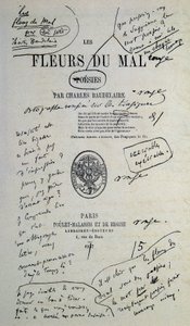 Gut zu zeichnen aus „Fleurs du Mal“, kommentiert von Charles Baudelaire