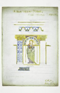Ein Della Robbian Fries, Museo Nationale, Florenz, 1891 von Charles Rennie Mackintosh