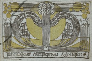 Konversationsprogramm, von der Glasgow Architectural Association von Charles Rennie Mackintosh