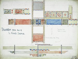 Dekoration vom Dach von S. Miniato, Florenz, 1891 von Charles Rennie Mackintosh