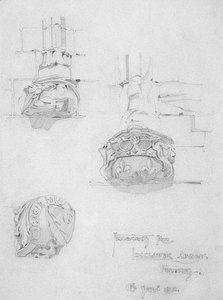 Fragmente aus der Lincluden Abbey, Dumfries, 1892