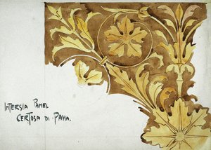 Intarsienpaneel, Certosa di Pavia, 1891