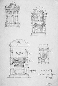 Denkmäler, S. Maria del Popolo, Rom, 1891