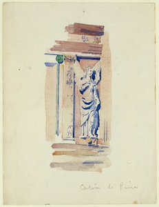 Studie einer Engelsstatue, Certosa di Pavia (1891)
