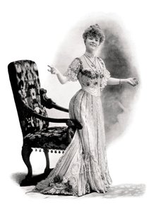 Eine Pariser Schauspielerin, Mademoiselle Charlotte Wiehe, 1901 von Charles Reutlinger