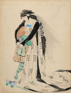 Kostümentwurf für den Tod von Tintagiles, 1912 von Charles Ricketts