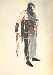 Kostümentwurf für den Diener der Königin in Le Mort de Tintagiles, 1912