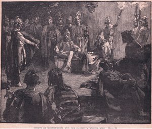 Edwin von Northumbria und die christlichen Missionare von Charles Ricketts
