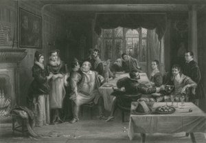 Falstaff und seine Freunde, die lustigen Weiber von Windsor von Charles Robert Leslie