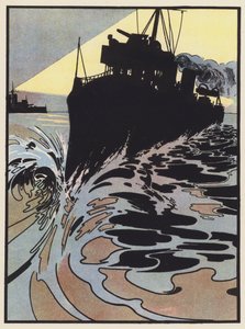 Ein Zerstörer versucht, dem Suchscheinwerfer zu entkommen von Charles Robinson