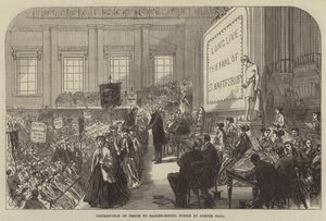 Preisverleihung an Schüler der Armenschule in der Exeter Hall von Sir John Charles Robinson