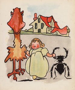 Unsinn: Baby, Vogel und Käfer beim Spaziergang von Charles Robinson