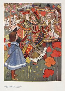 "Kopf ab." Alice mit der roten Königin.