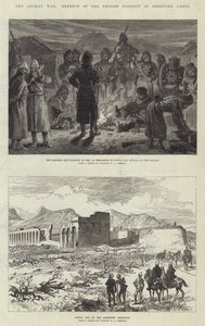 Der Afghanische Krieg, Verteidigung der britischen Position in Sherpore, Kabul von Sir John Charles Robinson