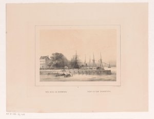 Ansicht auf die Boompjes in Rotterdam von Charles Rochussen