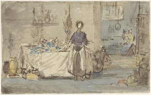 Kücheninterieur von Charles Rochussen