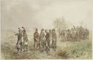 Begegnung französischer Offiziere in Holland, 1793 von Charles Rochussen