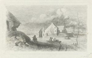 Überschwemmung in Lith von Charles Rochussen