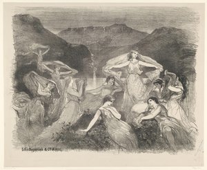 Szene aus dem Ballett Zélie oder der Zauberschleier