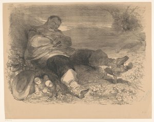 Szene aus dem Theaterstück Klein Duimpje von Charles Rochussen