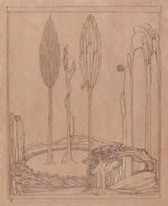 Hockend am Rand, spätes 19. Jahrhundert von Charles S Ricketts