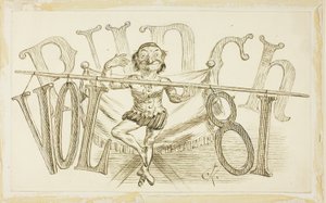 Studie für Titelseite von Punch, Band 81