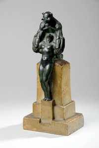 Maquette für eine Gartenbrunnen-Gruppe von Nymphen und Satyrn