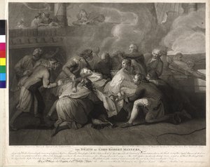 Lord Robert Manners (1758-1782) Der Tod von Lord Robert Manners von Charles Sherwin