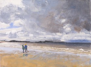 Zwei Figuren, 2017 von Charles Simpson