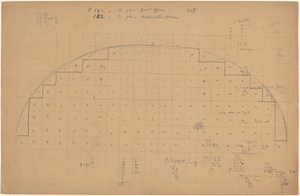 Diagramm einer Lünette [verso] von Charles Sprague Pearce