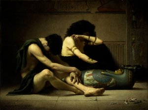 Klagelieder über den Tod des Erstgeborenen von Ägypten, 1877 von Charles Sprague Pearce