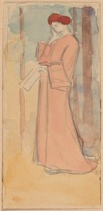 Studie für ein Panel von Charles Sprague Pearce