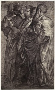 Fotoreproduktion einer Zeichnung von Raffael, Sechs Weise von Charles Thurston Thompson
