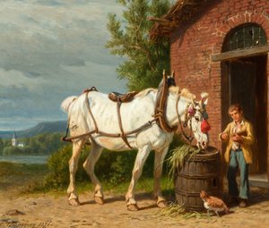 Charles-Philogène Tschaggeny - Die Rast