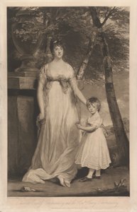 Charlotte Gräfin Cholmondeley und ihr Sohn der Ehrenwerte Henry Cholmondeley von Charles Turner