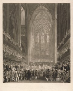 Krönung von König George IV in der Westminster Abbey von Charles Turner
