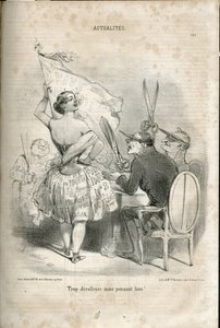 Illustration von Charles Vernier (? -1887) in Le Charivari von Charles Vernier