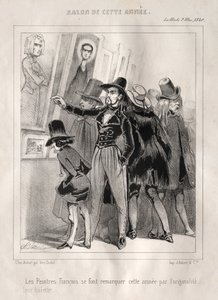 Die französischen Maler fallen dieses Jahr durch die Originalität ihrer Kleidung auf, 1840