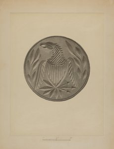 Pa. Deutscher Butterstempel von Charles Von Urban