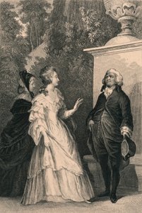 Königin Marie Antoinette und Mirabeau, ca. 1832