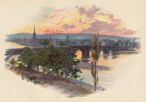 Perth, von Bridge End, 1907, ca. 1890